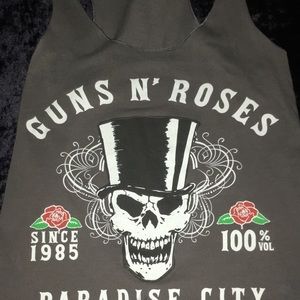 Grey Guns N Roses Tank